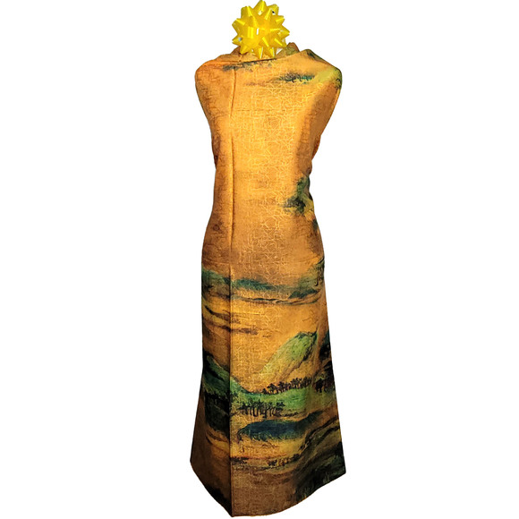 NWT Double Sided Silk Scarf 53"x53" Large Square Shawl Wrap XiangYunSha 36441 - Picture 11 of 14